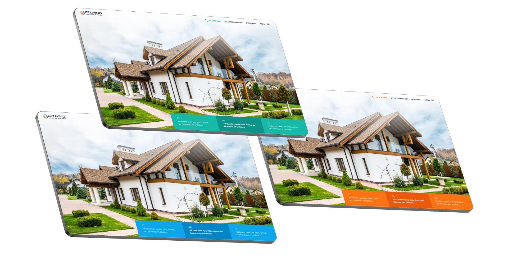 Website mockup desktop